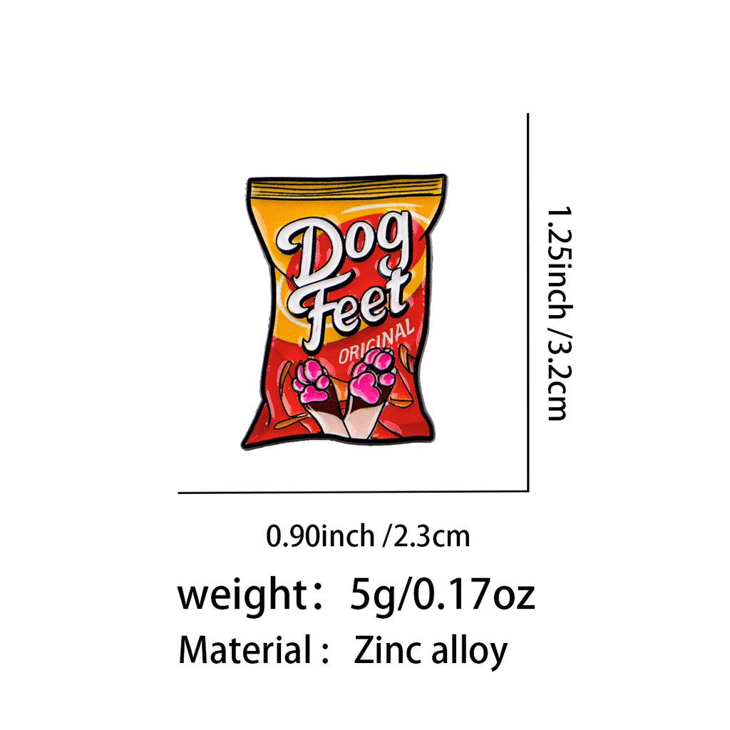 Dog Feet Snack Pin