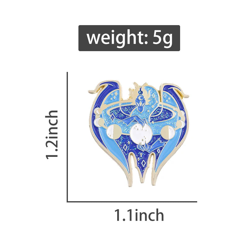 Lunar Eclipse Dragon Pin
