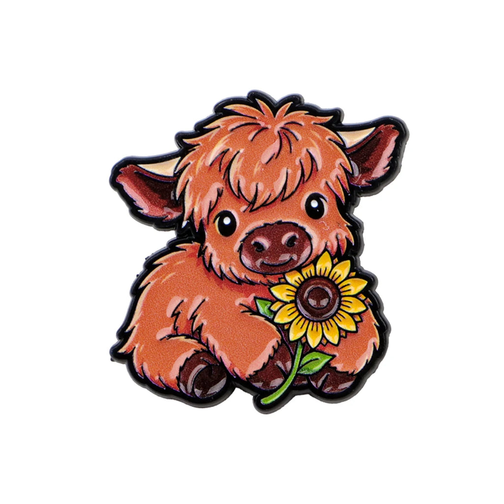 Cute Highland Cow Pins