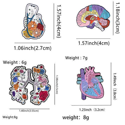 Floral Organs Pin