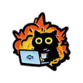 Deadline Fighter Cat Pin