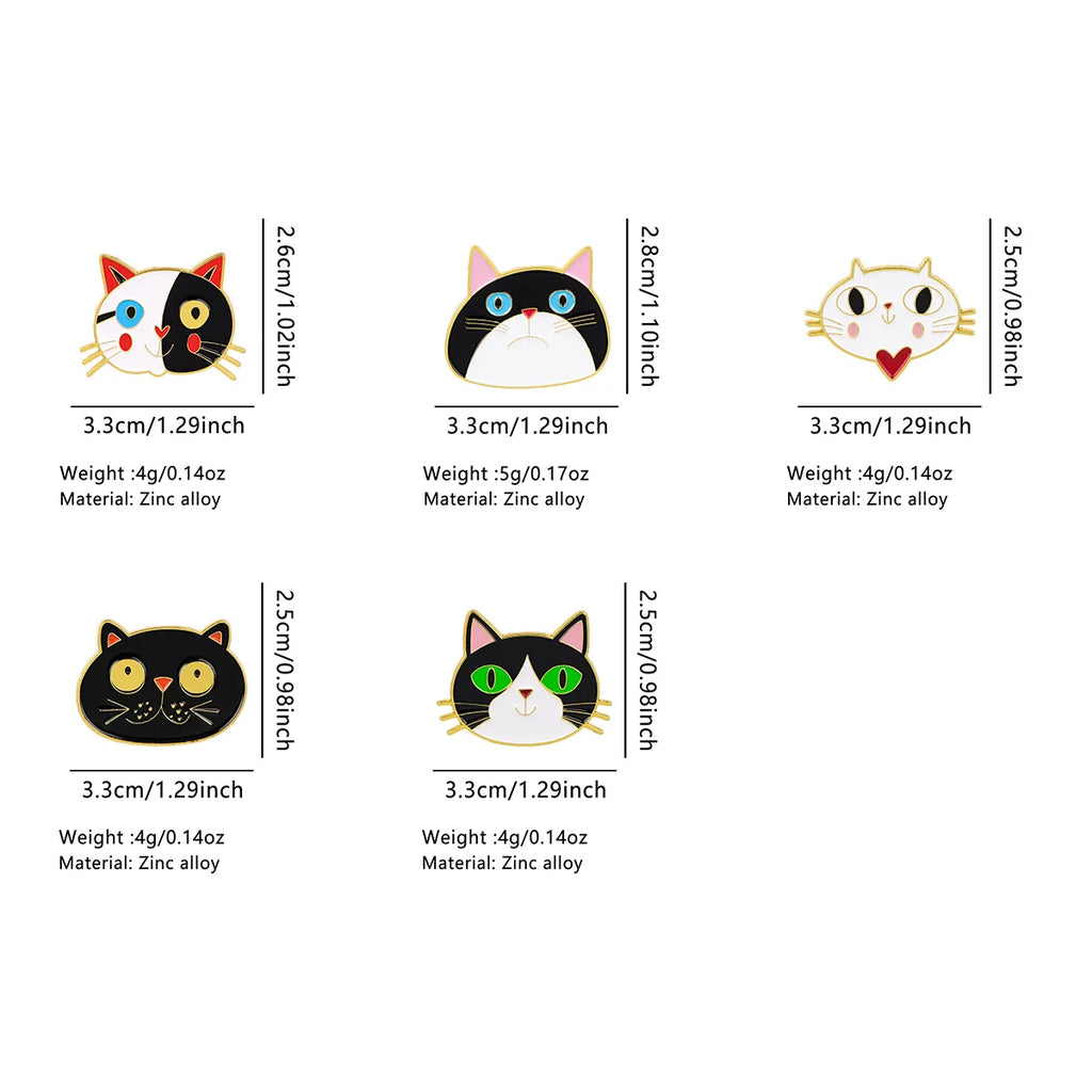 Funny Cat's Head Pin