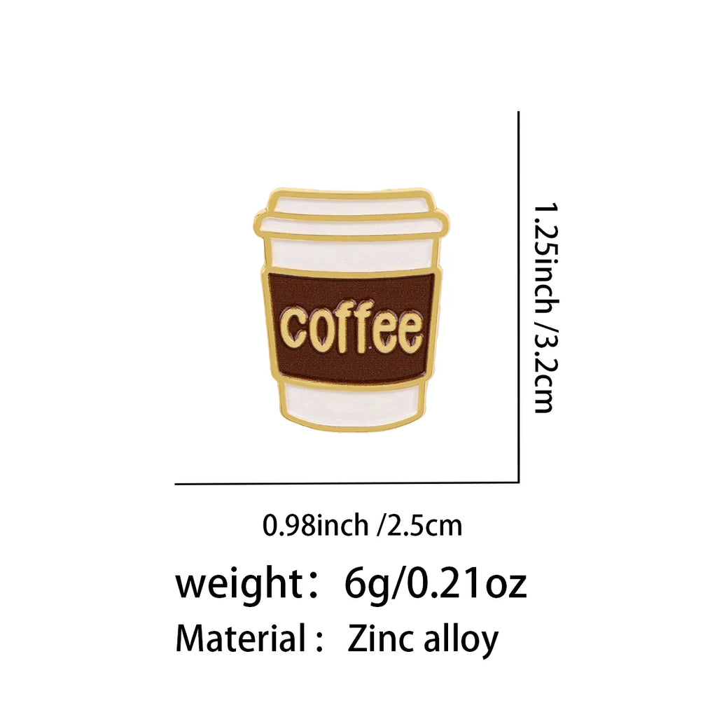 Classic Takeaway Coffee Cup Pin