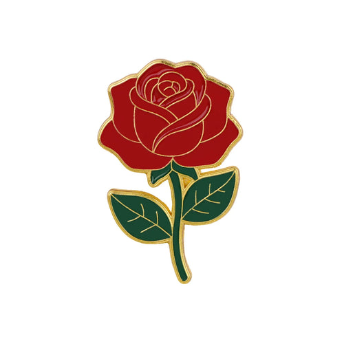 Classic Red Rose Pin
