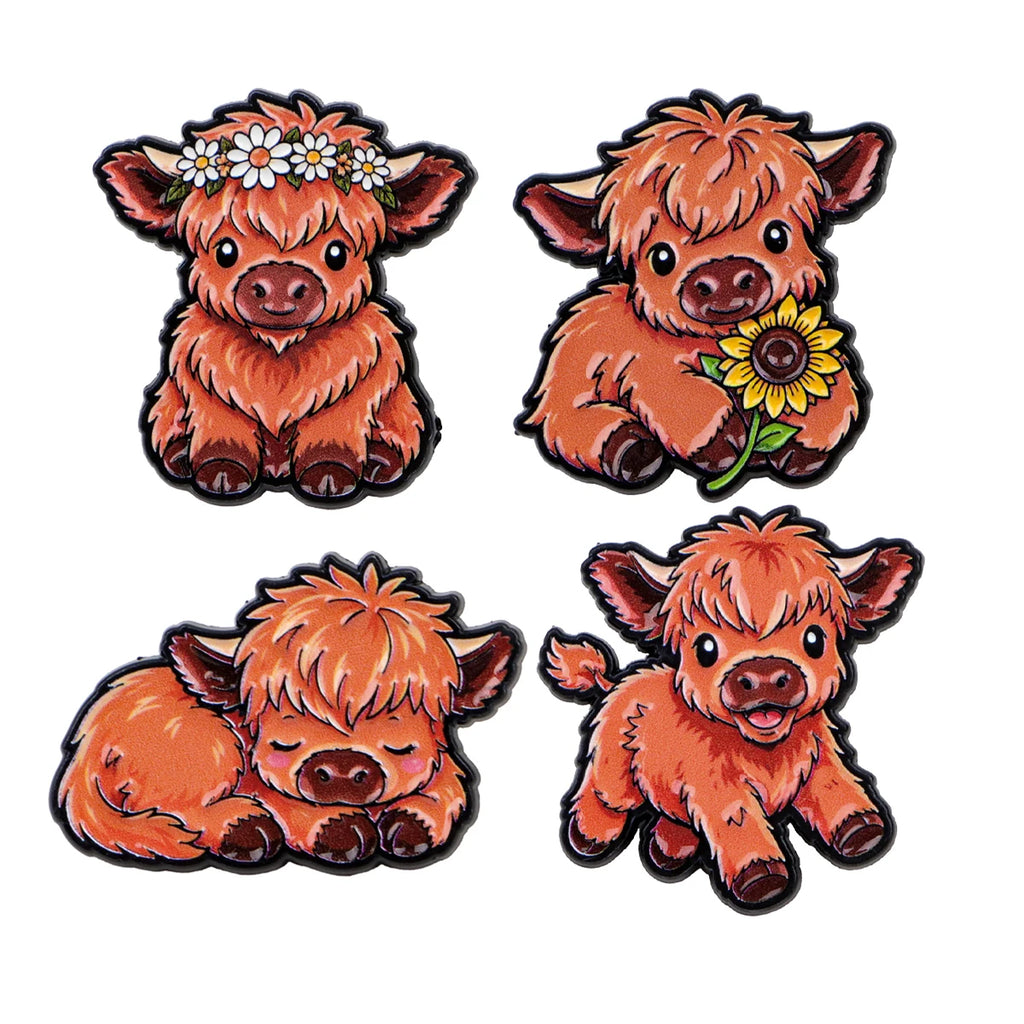 Cute Highland Cow Pins