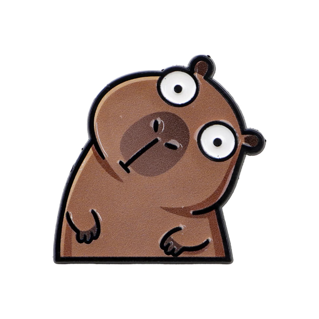 Braunbär-Pin mit großen Augen
