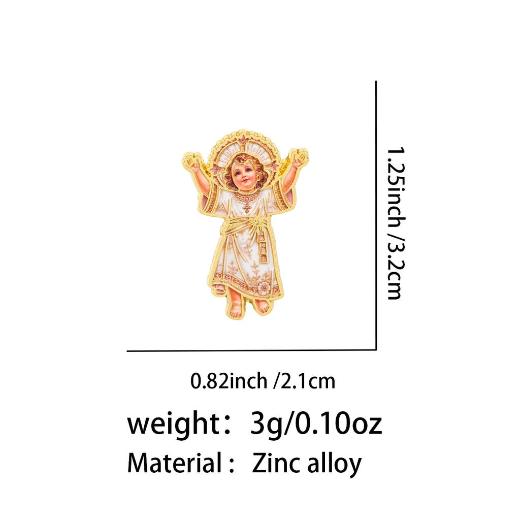 Child Jesus Devotional Pin