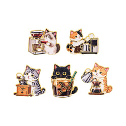 Coffee Cat Pin Collection