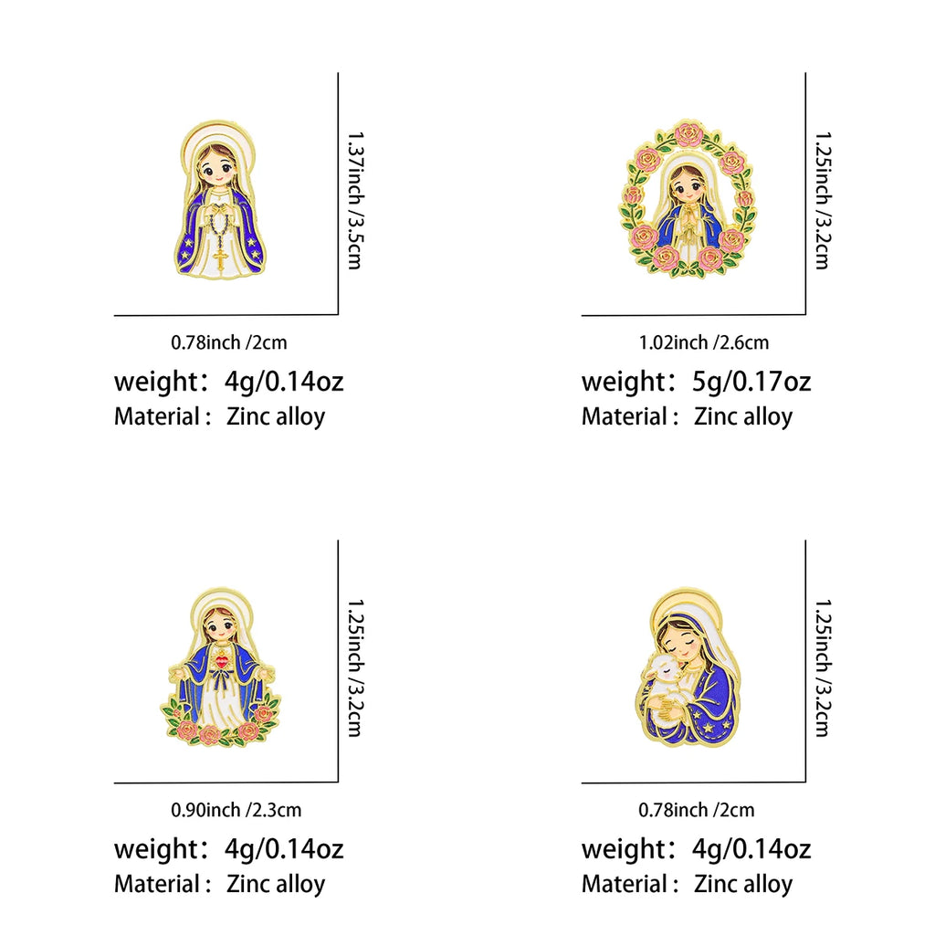 Jesus & Sheep Enamel Pin Cartoon Brooch Pines Lapel Pins Badge on Backpack Clothing Accessories Fashion Jewelry Friends Gifts