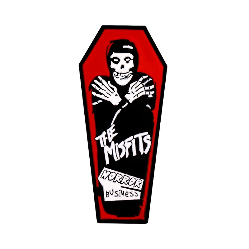 Rock Band Coffin Pin