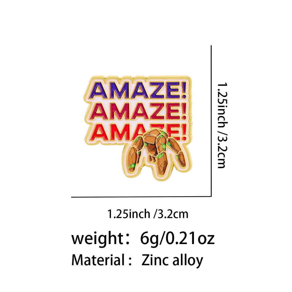 Funny Rock Creature Enamel Pin Cute Brooch Pines Lapel Pins Badge on Backpack Clothing Accessories Fashion Jewelry Fans Gifts