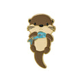 Little Otter Holding a Fish Pin