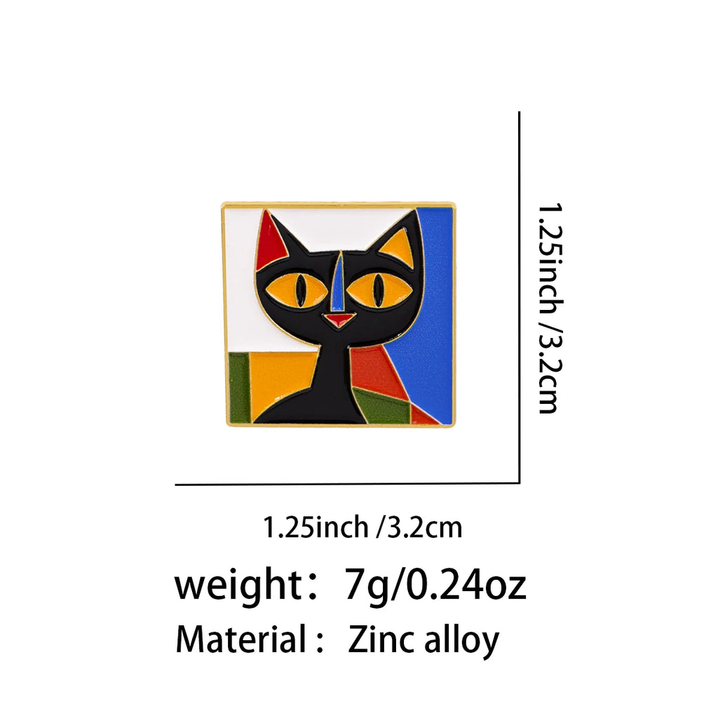 Picasso Black Cat Pin