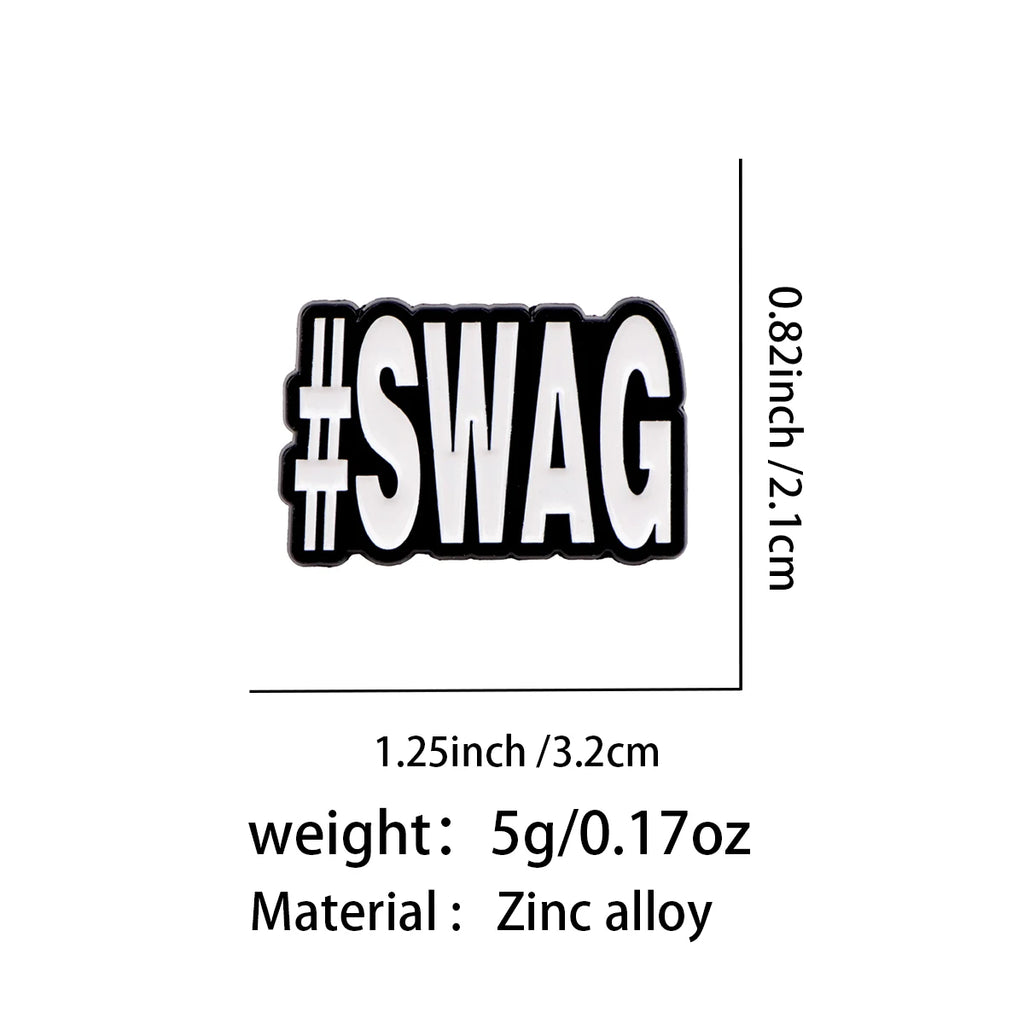 Because I'm Kim and Swag Quote Pins