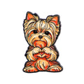 Yorkshire Terrier Red Bow Pin