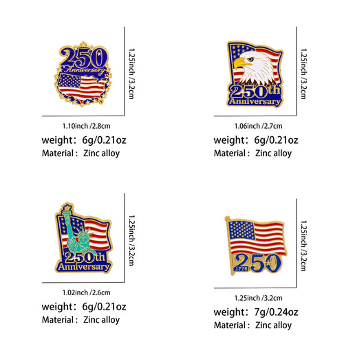 America 250Th Birthday Pin