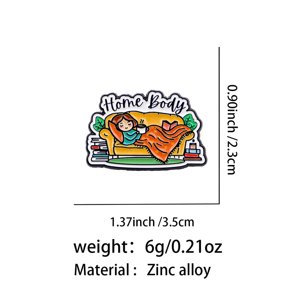 Home Body Books and Blanket Pin - size and dimensions