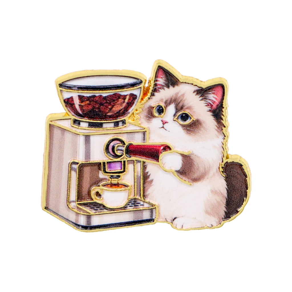 Coffee Cat Pin Collection