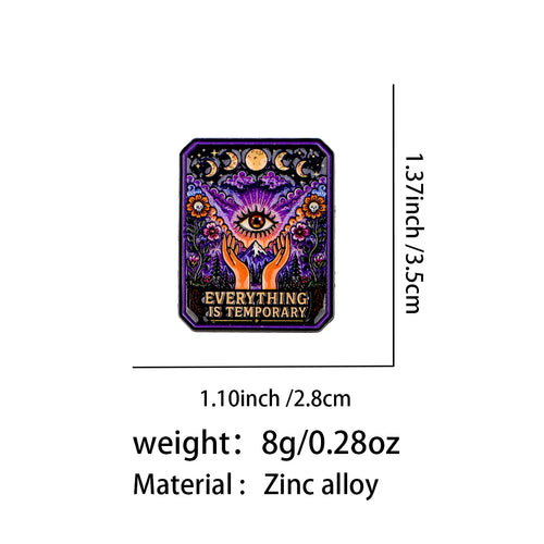 Everything Is Temporary Tarot Pin