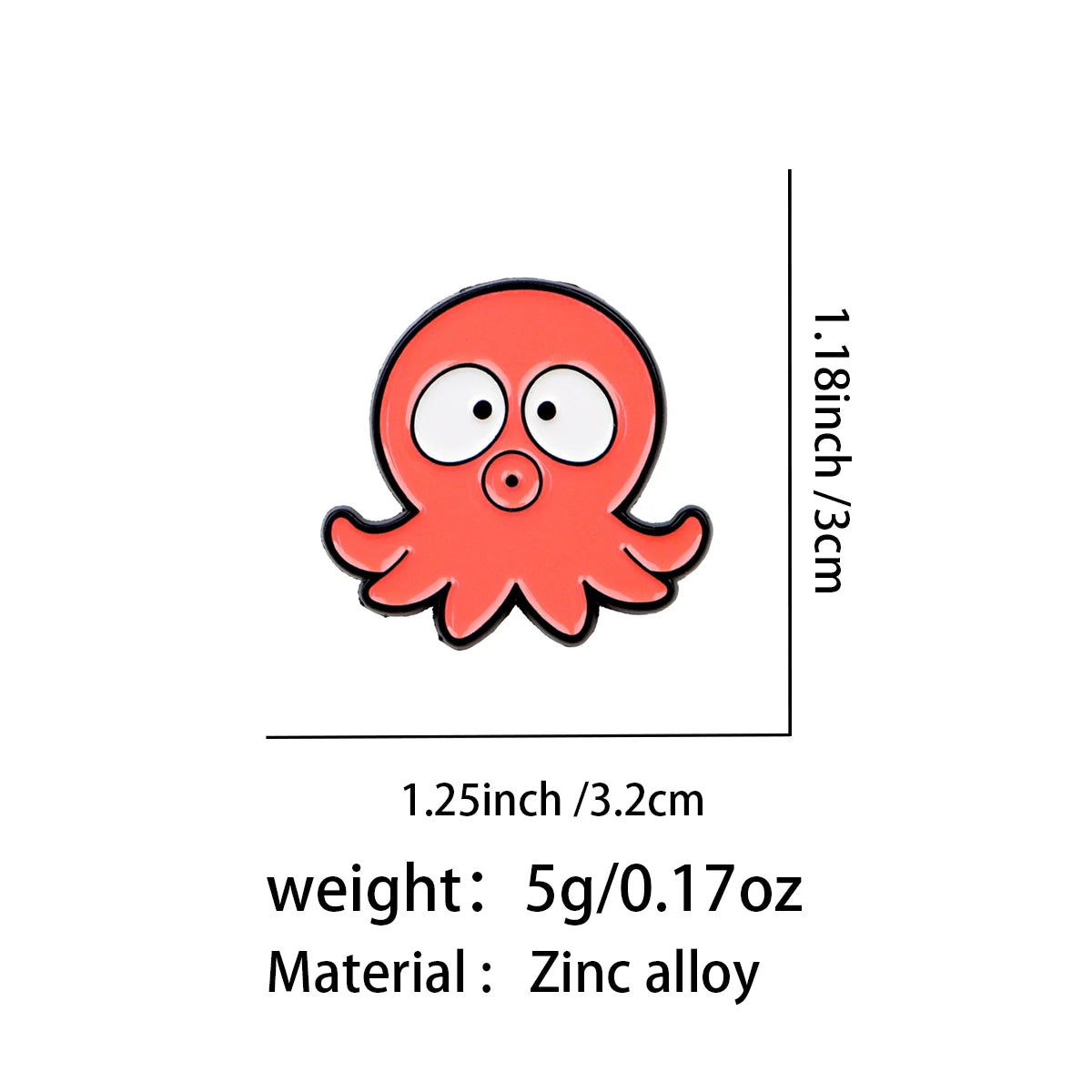 Cute Crab and Octopus Pins