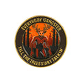 "Everybody Gangster Till The Trees Start Talkin" Horror Pin