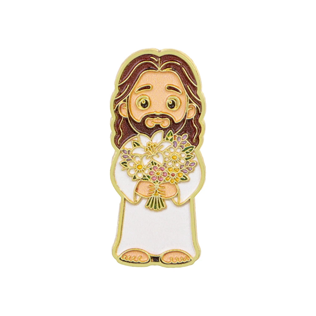 Jesus & Sheep Enamel Pin Cartoon Brooch Pines Lapel Pins Badge on Backpack Clothing Accessories Fashion Jewelry Friends Gifts