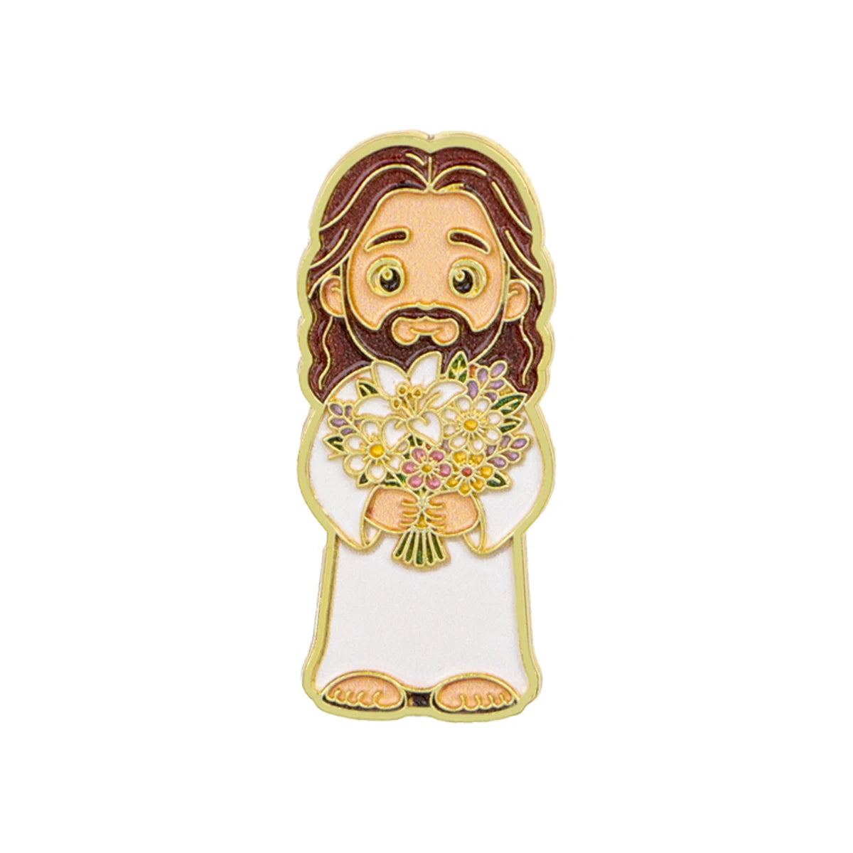 Jesus & Sheep Enamel Pin Cartoon Brooch Pines Lapel Pins Badge on Backpack Clothing Accessories Fashion Jewelry Friends Gifts