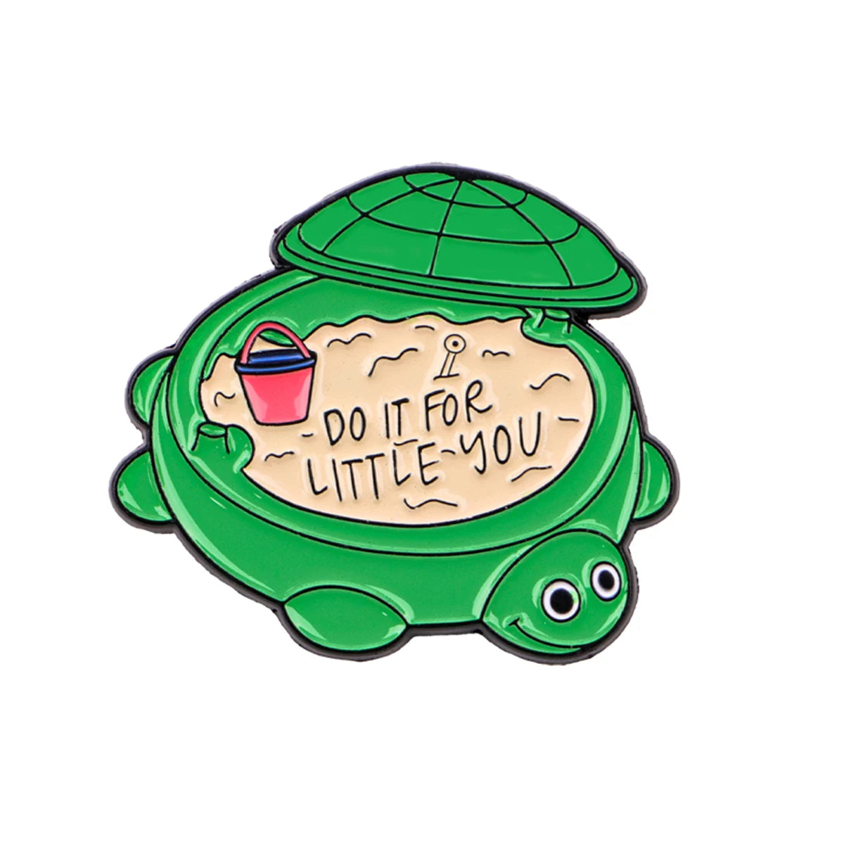 Do It for Little You Turtle Pin