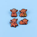 Cute Highland Cow Pins