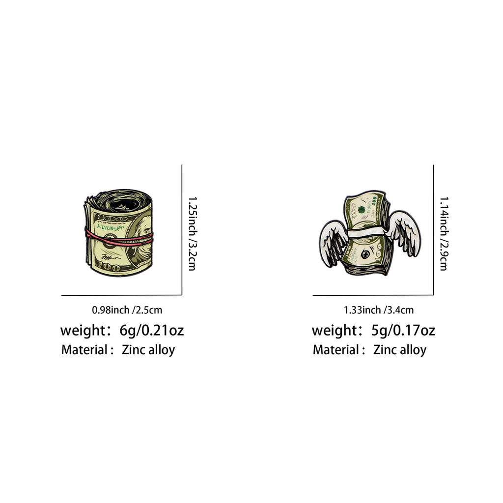 Dollar Bill Pin Designs