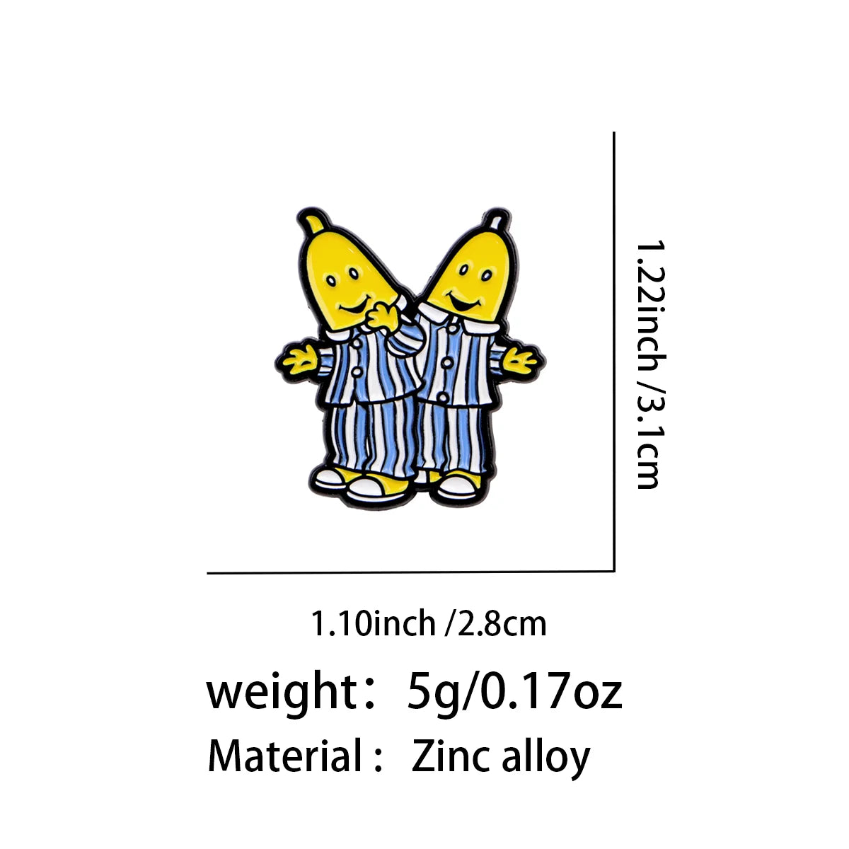 Bananas in Pyjamas Pin