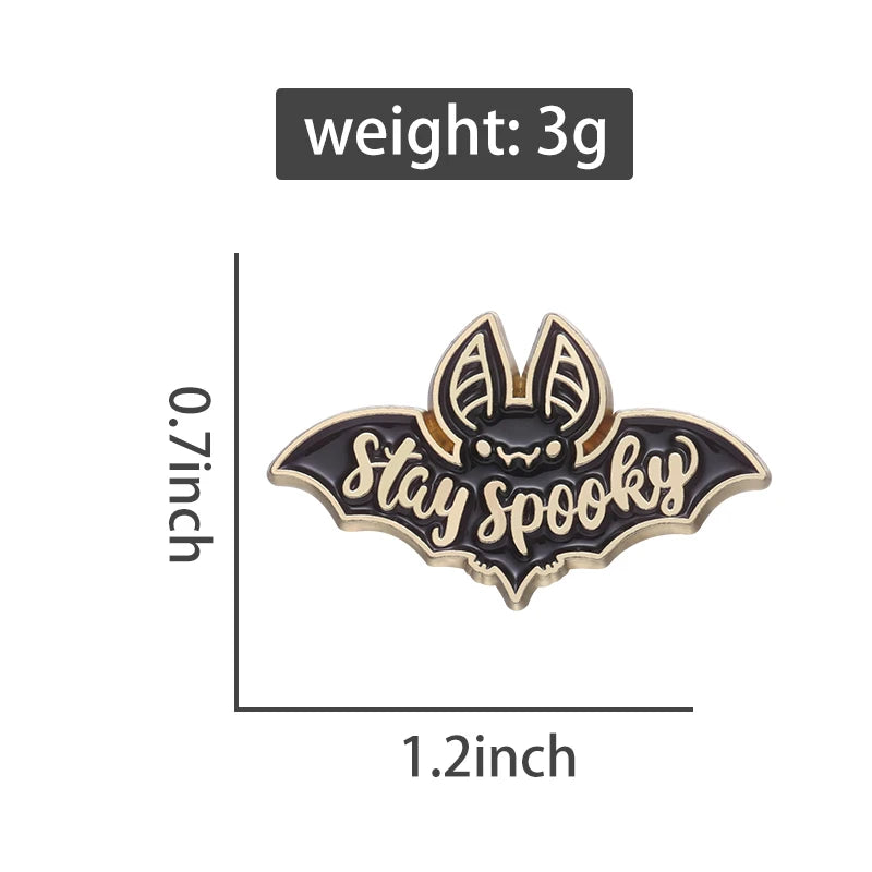 Stay Spooky Bat Pin