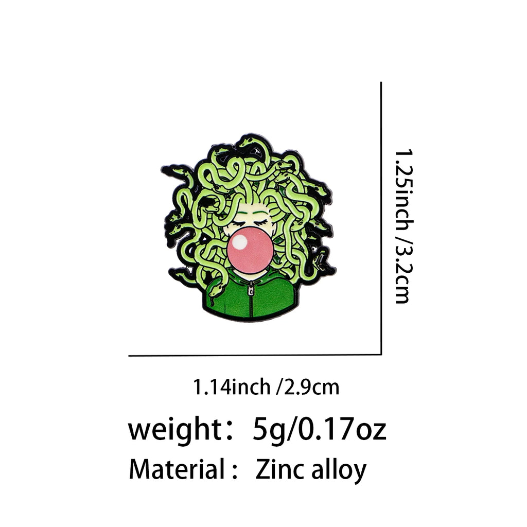 Teenage Medusa Pin