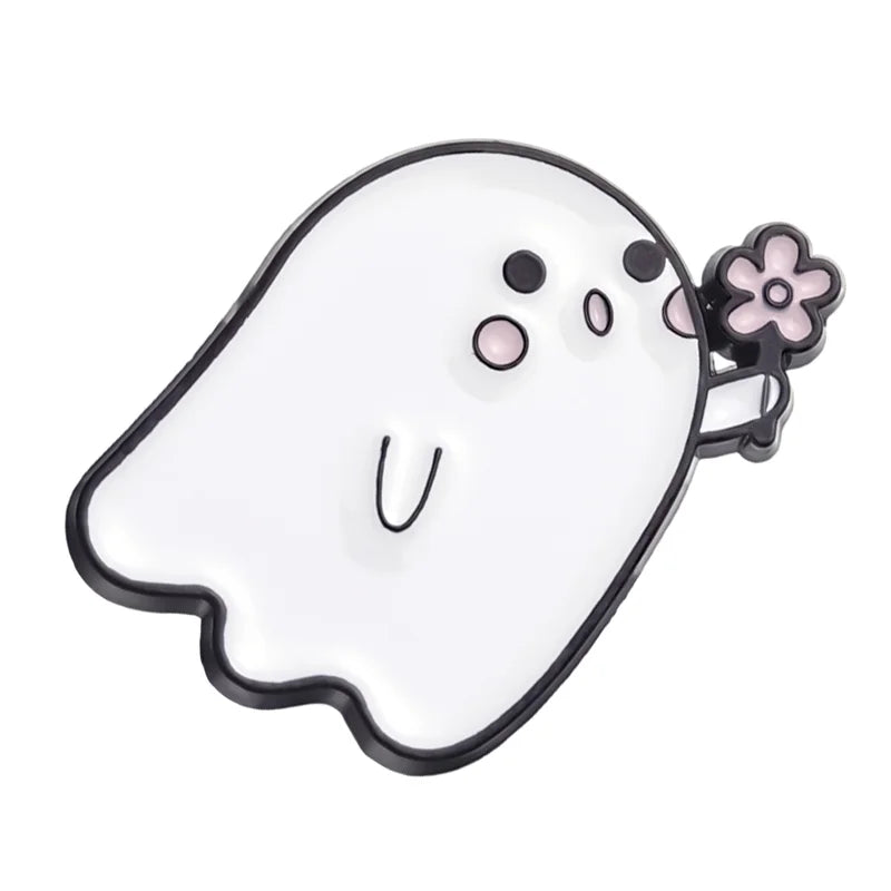Cute White Ghost Pins