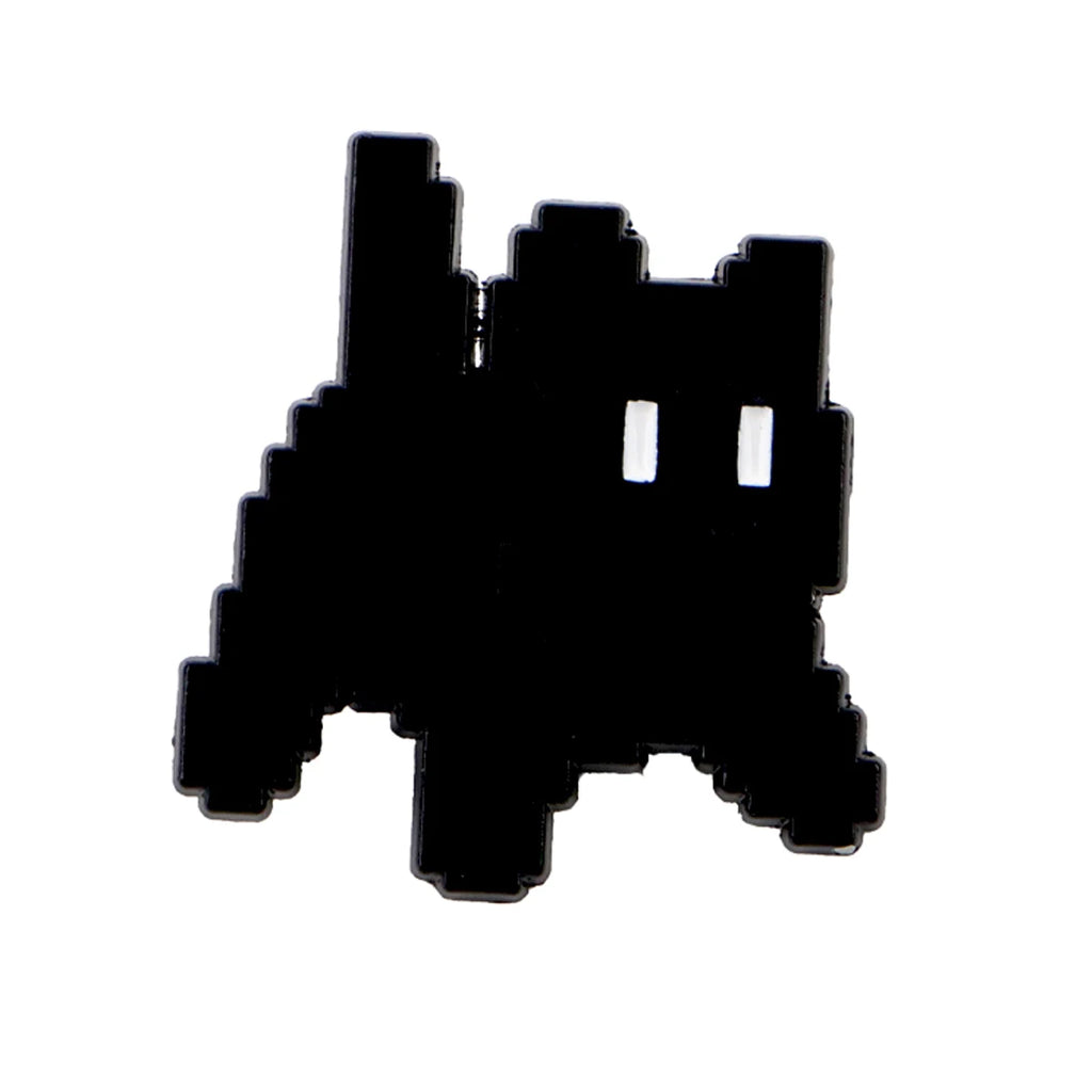 Pixel Black Cat Pin