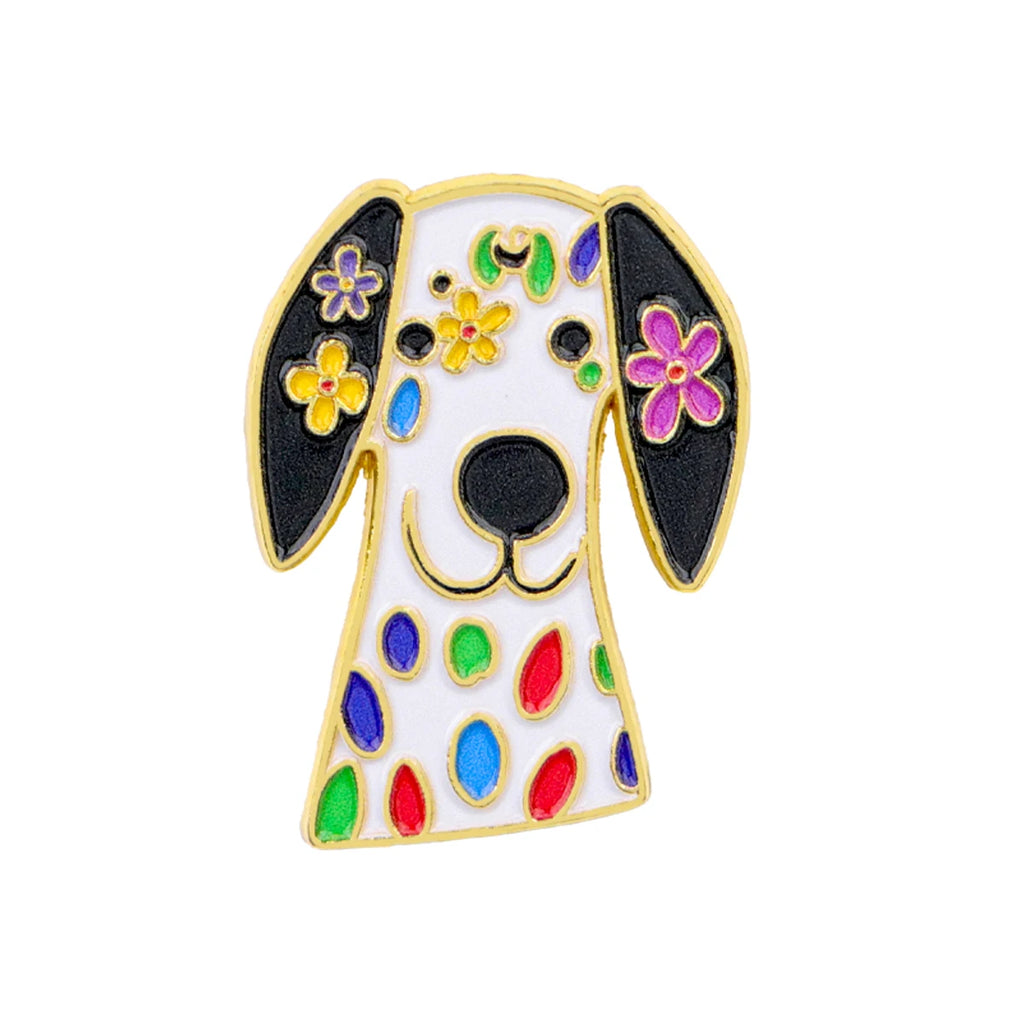 Colorful Dog Pin Collection