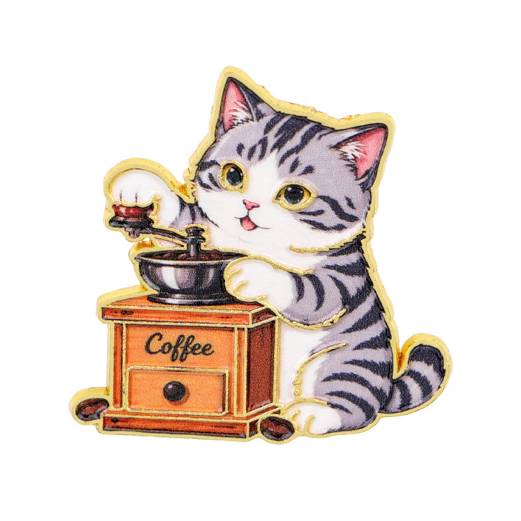 Coffee Cat Pin Collection