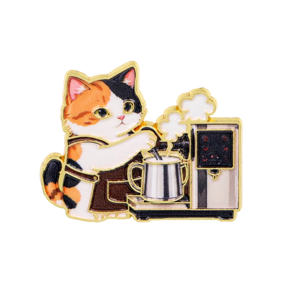 Coffee Cat Pin Collection
