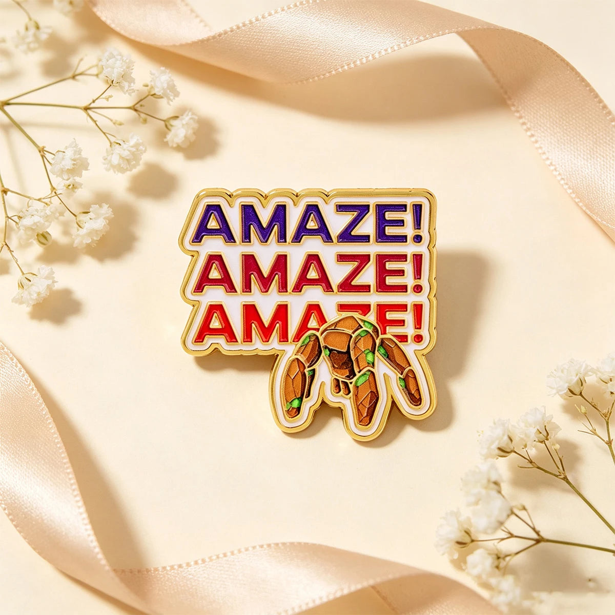 Funny Rock Creature Enamel Pin Cute Brooch Pines Lapel Pins Badge on Backpack Clothing Accessories Fashion Jewelry Fans Gifts