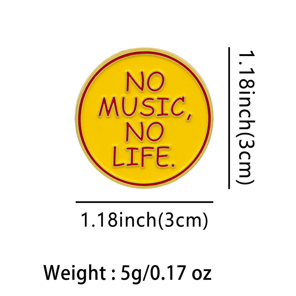 No Music, No Life Pin