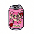 Retro Sweetheart Girly Pop Cherry Drink Can Pin