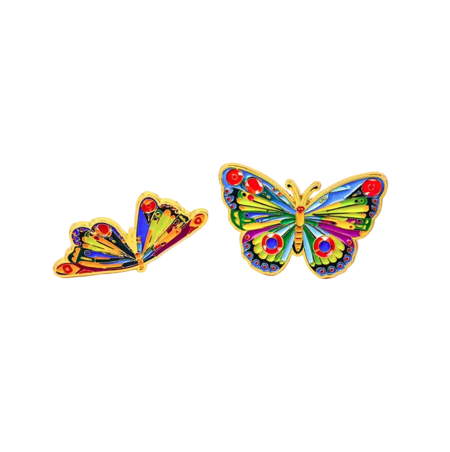 Colorful Moth Pin