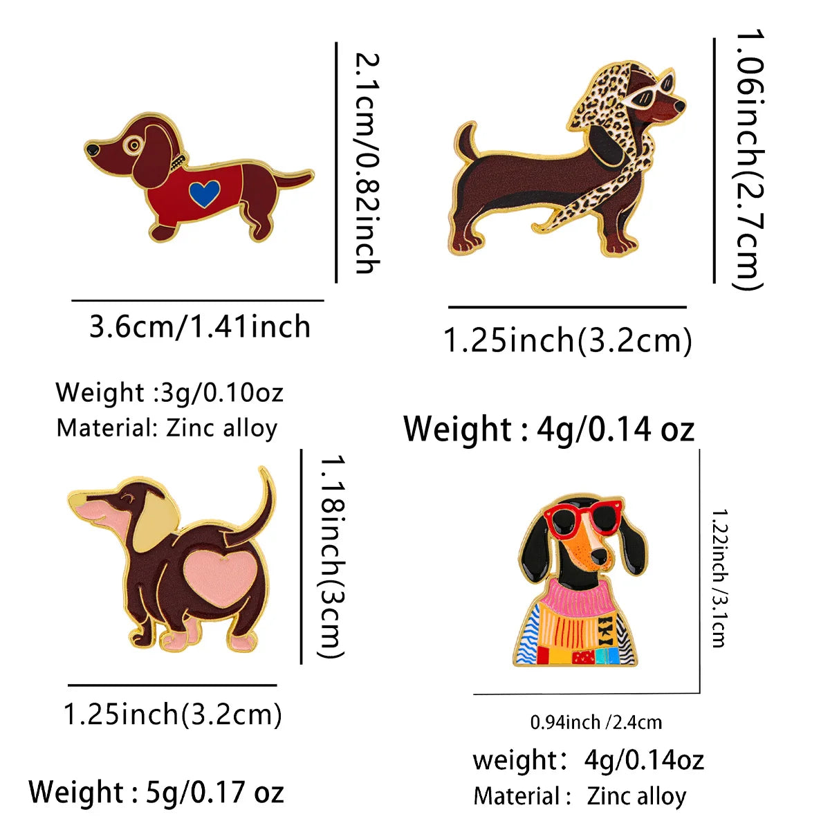 Cool Dachshund Pin