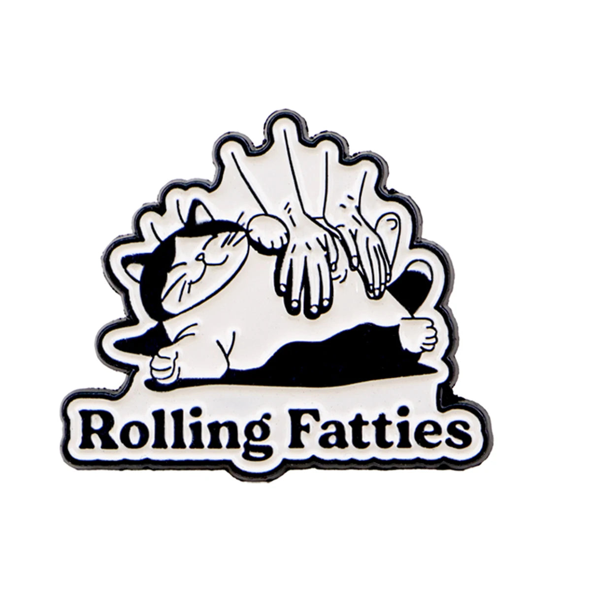 Rolling Fatties Cat Pin