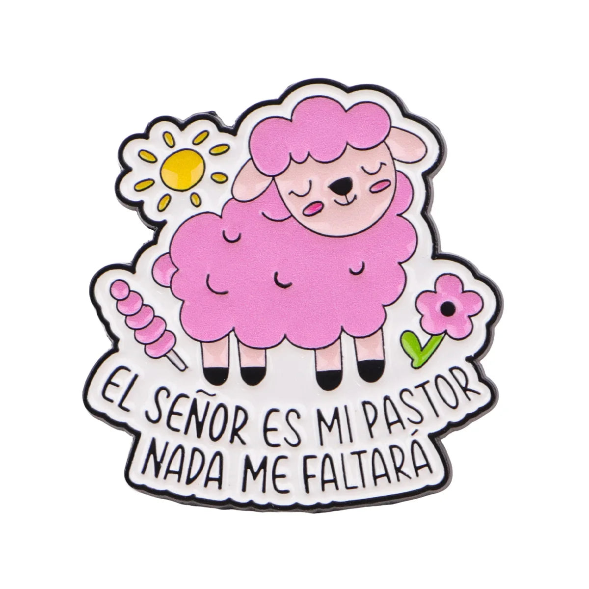 El Senor Es Mi Pastor Pink Sheep Pin
