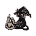 Black Cat with a Spell Book Pin