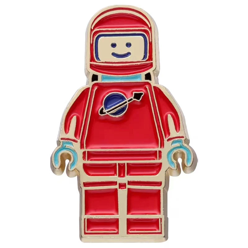Red Astronaut Pin