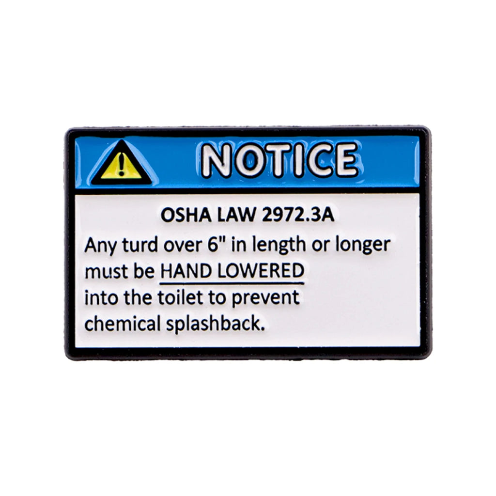 OSHA LAW 2972.3A Pin