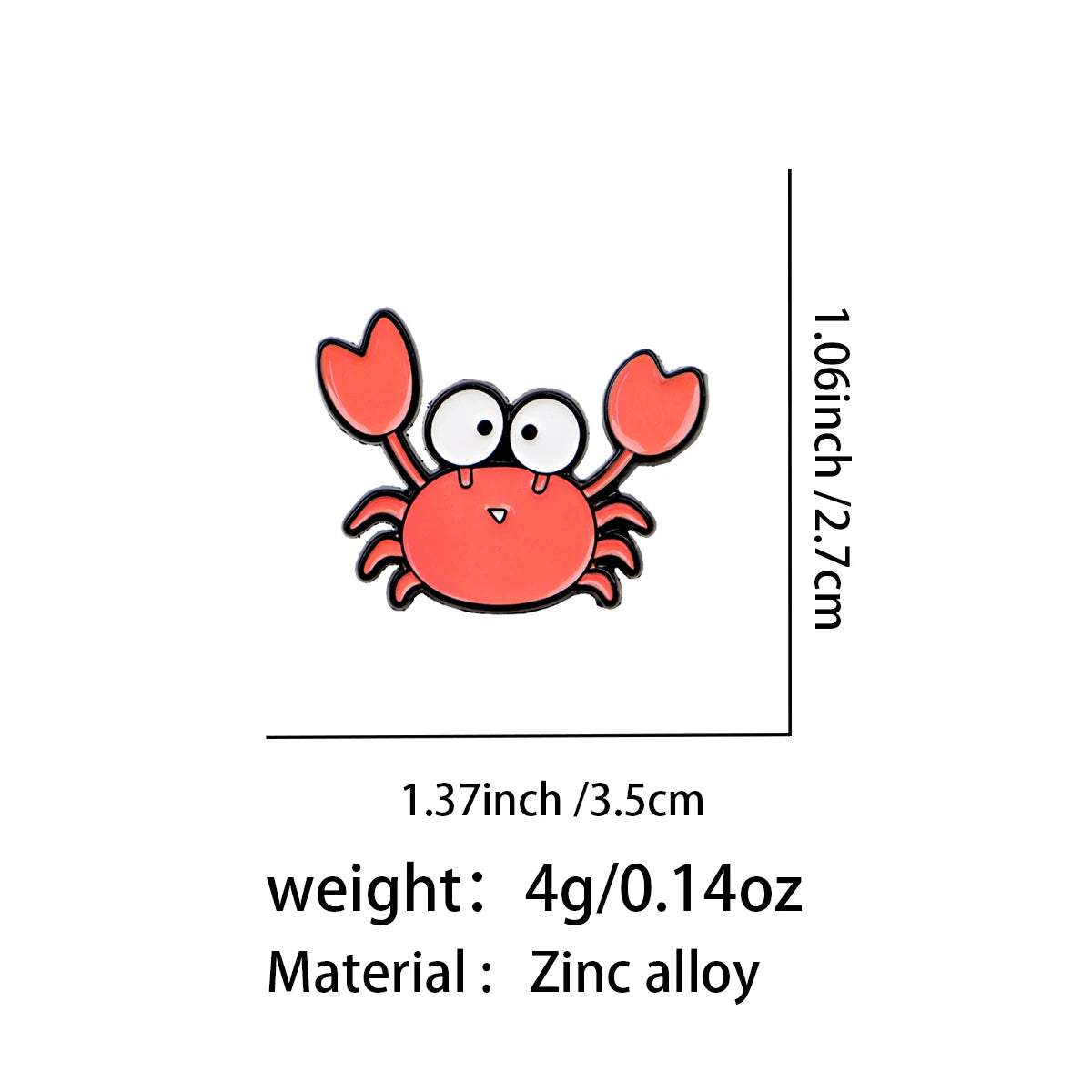 Cute Crab and Octopus Pins
