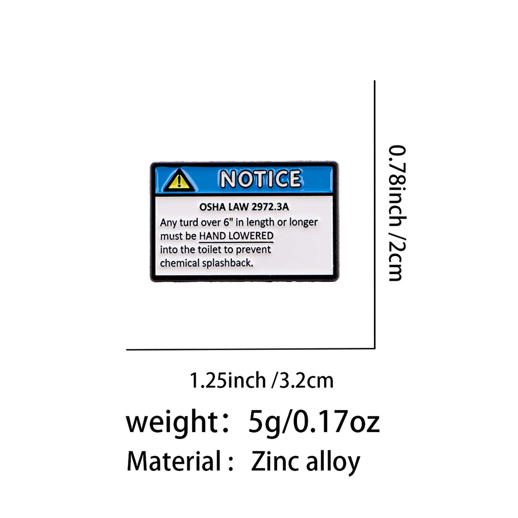 OSHA LAW 2972.3A Pin